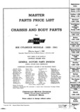 Previous Page - Master Parts List Six Cylinder Models August 1941