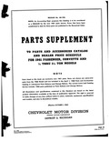 Previous Page - Supplement to Parts and Accessories Catalog P&A 39 October 1960