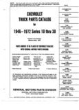 Previous Page - Chassis and Body Parts Catalog P&A 72TL May 1979