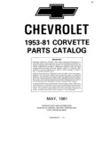 Previous Page - Chassis and Body Parts Catalog P&A 14 May 1981