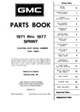 Previous Page - Parts Book SPRINT-57 April 1981